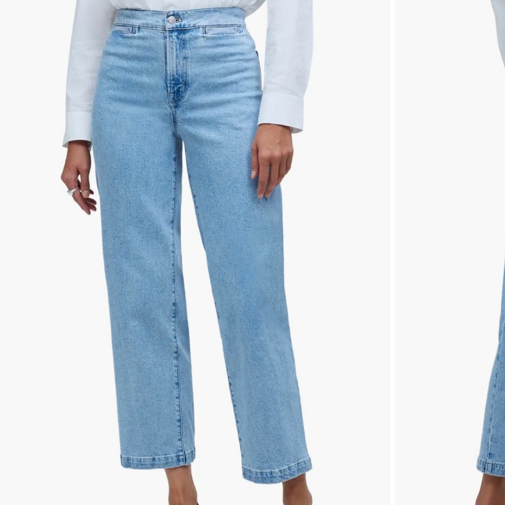 Madewell The Emmett Welt Pocket High Waist Wide Leg Jeans